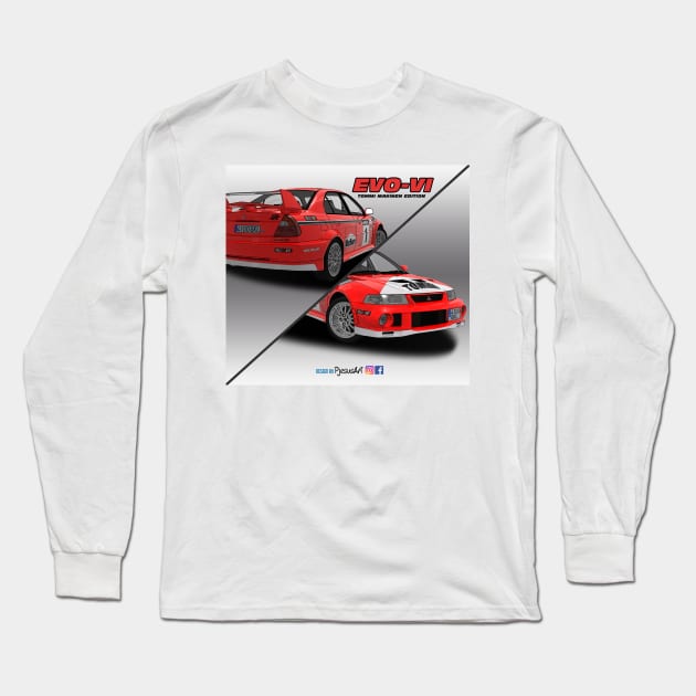 Mitsubishi Lancer EVO-VI TOMMI MAKINEN EDITION Long Sleeve T-Shirt by PjesusArt